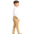 Calça Calça Sport Fino Caqui Slim Esporte Social Tradicional Meninos Masculina - comprar online