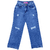 Calça Jeans Wide Leg Infantil Juvenil Menina Lisa Moderna