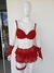 Conjunto sainha Kamilla vermelho P na internet