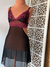 Camisola sensual Paty preta/pink - comprar online