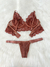 Conjunto lingerie Betina marrom M - loja online