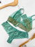 Conjunto lingerie Cecília verde P na internet