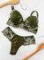 Conjunto lingerie Helena verde bicolor P - comprar online