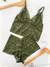 Conjunto lingerie cropped Eloá verde P - comprar online