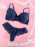 Conjunto lingerie Helena azul P - comprar online