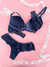 Conjunto lingerie Helena azul P na internet