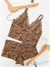 Conjunto lingerie cropped Eloá marrom P - comprar online