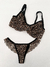 Conjunto lingerie Isabela animal print/preto P - comprar online