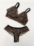 Conjunto lingerie Alice animal print/preto P - comprar online