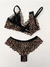 Conjunto lingerie Alice animal print/preto P na internet