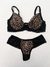 Conjunto lingerie animal print/preto P - comprar online