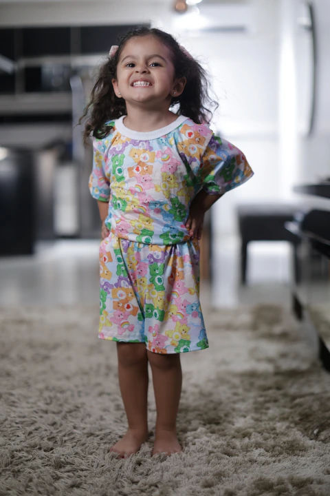 Pijama infantil ursinhos carinhosos