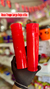 VASO TRAGO LARGO ROJO x10u