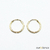 Brinco de Argola Pequena Fio Redondo em Ouro 18K - comprar online