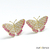 Brinco de Borboleta com Zircônias em Ouro 18K — Ref. Br165 - loja online