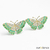 Brinco de Borboleta com Zircônias em Ouro 18K — Ref. Br165 - Ouro Aliança Joias