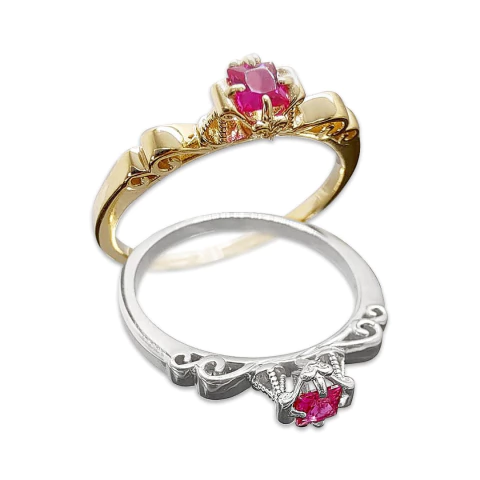 Anel de Formatura de Aro Trabalhado Direito em Ouro 18K - comprar online