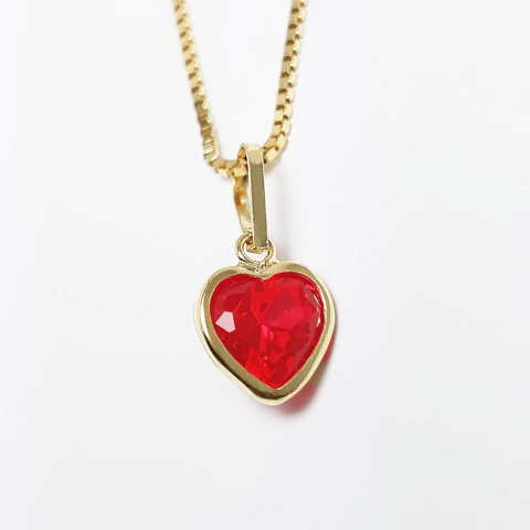 Pingente de Coração 6×6 em Ouro 18K - comprar online