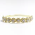 Anel Meia Aliança de Florzinhas em Ouro 18K - comprar online