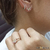 Brinco de Borboleta com Zircônias em Ouro 18K — Ref. Br165