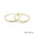 Brinco de Argola Média Fio Quadrado em Ouro 18K