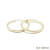 Brinco de Argola Média Fio Quadrado em Ouro 18K