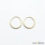 Brinco de Argola Pequena Fio Quadrado em Ouro 18K - comprar online