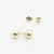 Brinco de Bolinha Baby 4mm em Ouro 18K