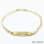 Pulseira Infantil Grumê com Chapa em Ouro 18K - comprar online