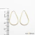 Brinco de Argola Gota Fio Redondo em Ouro 18K - comprar online