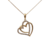 Pingente Corações com Pedras em Ouro 18K - comprar online