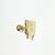 Piercing Reto para Trágus Coruja em Ouro 18K