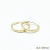 Brinco de Argola Pequena Fio Quadrado em Ouro 18K