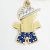 Pingente Menino Com Pedras De Zircônia Em Ouro 18k