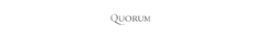 Banner da categoria QUORUM