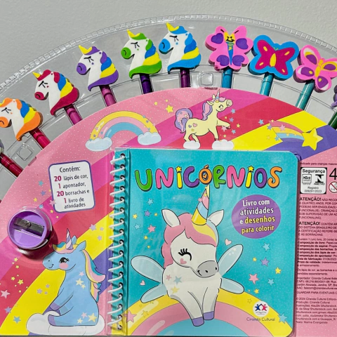 Unicórnio - Kit Livro com Atividades e Desenhos para Colorir - comprar online
