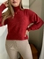 Blusão Tricot Bordeaux Elegance - Camila Meirelles Moda Feminina