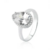 Anel de Prata Gota Pedra Brilhante - comprar online