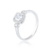 Anel de Prata Zircônia Quadrada - comprar online