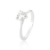 Anel de Prata Coração Zircônia 6mm - comprar online