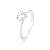 Anel de Prata Coração Zircônia 6mm - comprar online