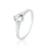 Anel de Prata Solitário Zircônia 5mm - comprar online
