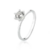 Anel de Prata Solitário Zircônia 7mm - Nicole Prazeres - comprar online