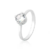Anel de Prata Solitário Zircônia 7mm - comprar online