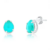Brinco de Prata Gota Zircônia 11mm - loja online