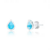 Brinco de Prata Gota Zircônia 8mm - comprar online
