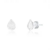 Brinco de Prata Gota Zircônia 8mm - Céu de Prata