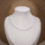 Choker de Prata Cristais e Bolinhas 40cm