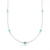 Colar de Prata Sete Zircônias 45cm - comprar online