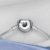 Pulseira de Prata para Berloques Coração Cravejado 18cm - loja online